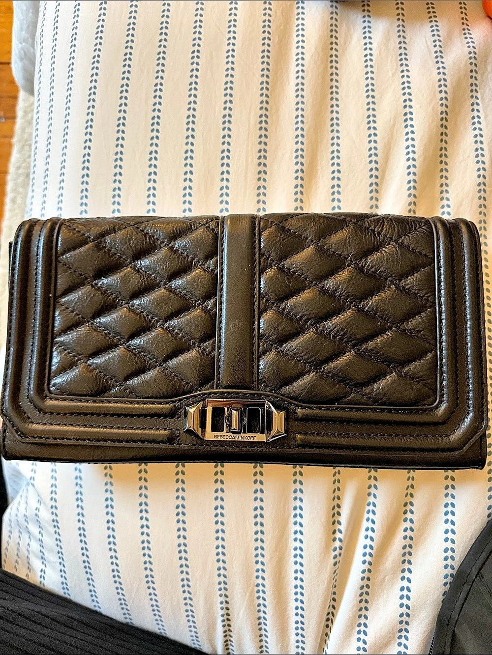 Rebecca Minkoff Quilted MAC Clutch in Black